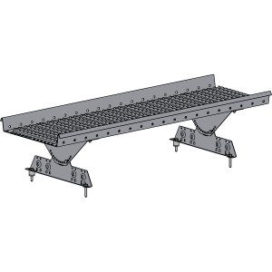 Переходной мостик ROOFSYSTEMS PRESTIGE ZN 360 NEXT 1,2 м RAL 7004 Серый