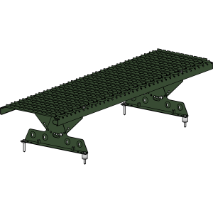 Переходной мостик ROOFSYSTEMS ELITE 330 NEXT 1,2 м RAL 6020 Зеленый хром