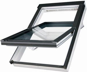 Мансардное окно Fakro PTP U3 PROFI ПВХ, 66x98