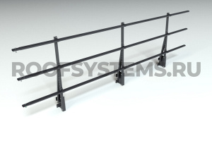 Ограждение парапета кровли ROOFSYSTEMS PRESTIGE H-900 мм 45х25 (овал) RAL 9005 Черный темный