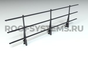 Ограждение парапета кровли ROOFSYSTEMS PRESTIGE H-900 мм 45х25 (овал) RAL 9005 Черный темный