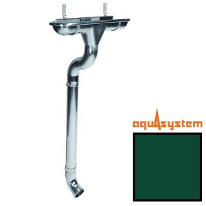 Металлический водосток Aquasystem 125/90 RAL 6005 (зеленый мох)