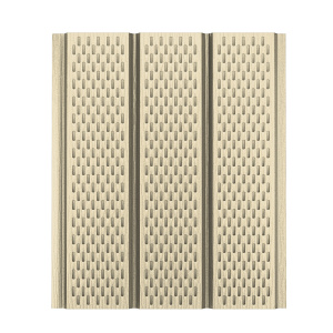 Софит металлический AquaSystem с полной перфорацией Polyester Matt 140 г/м2, 2,4 м бежевый RAL 1015