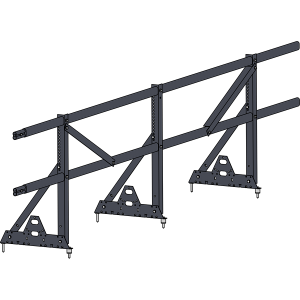 Ограждение кровли ROOFSYSTEMS PRESTIGE ZN H-900 45*25 (овал) NEXT RAL 7024 Серый графит