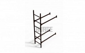 Фасадная лестница Borge нижняя секция 1,8 м RAL 8017